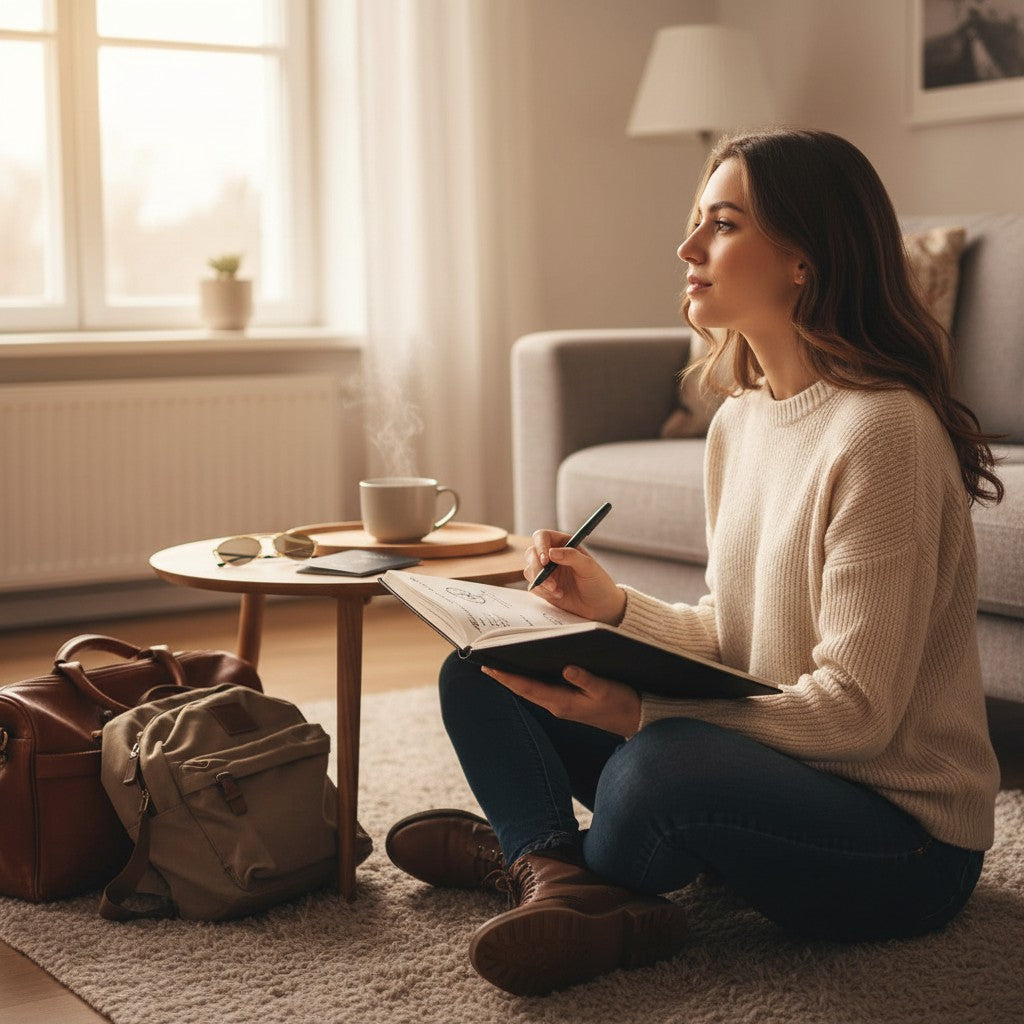 Carnet A5 à Grille 264 Pages – Journal de Voyage & Agenda