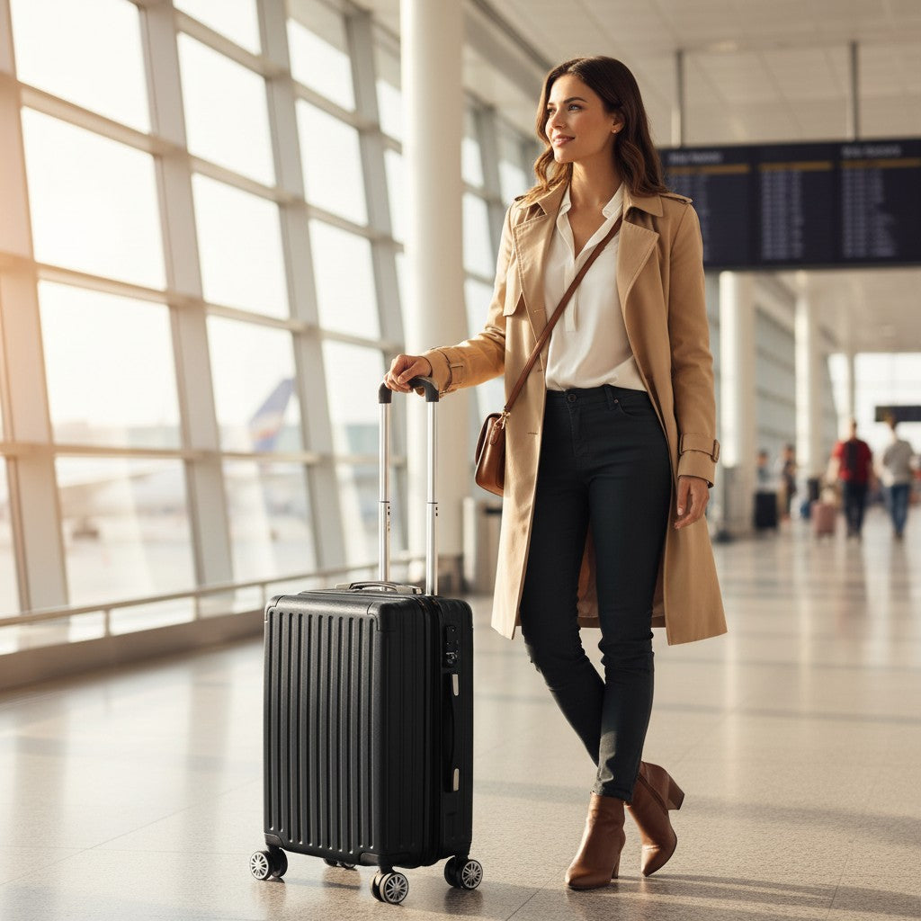 Lot de 3 Valises de Voyage – Coque Rigide avec Serrure TSA