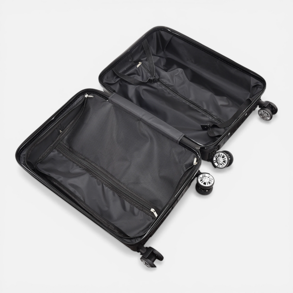 Lot de 3 Valises de Voyage – Coque Rigide avec Serrure TSA