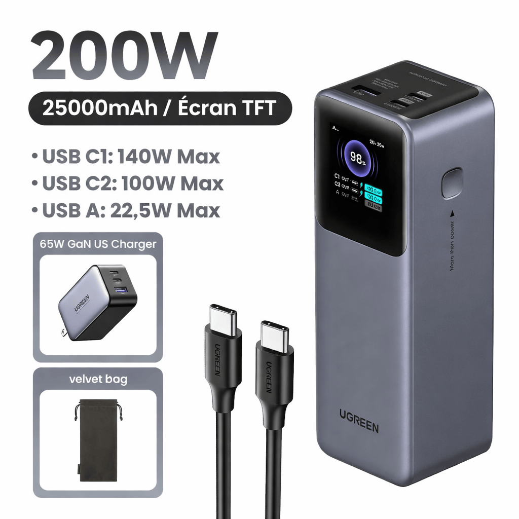Batterie Externe 200W 25000mAh