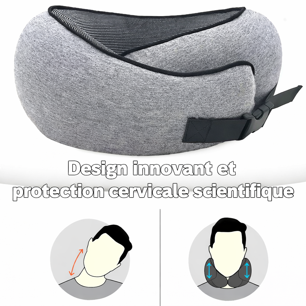 Coussin Voyage Ergonomique – Anti-Douleurs & Confort
