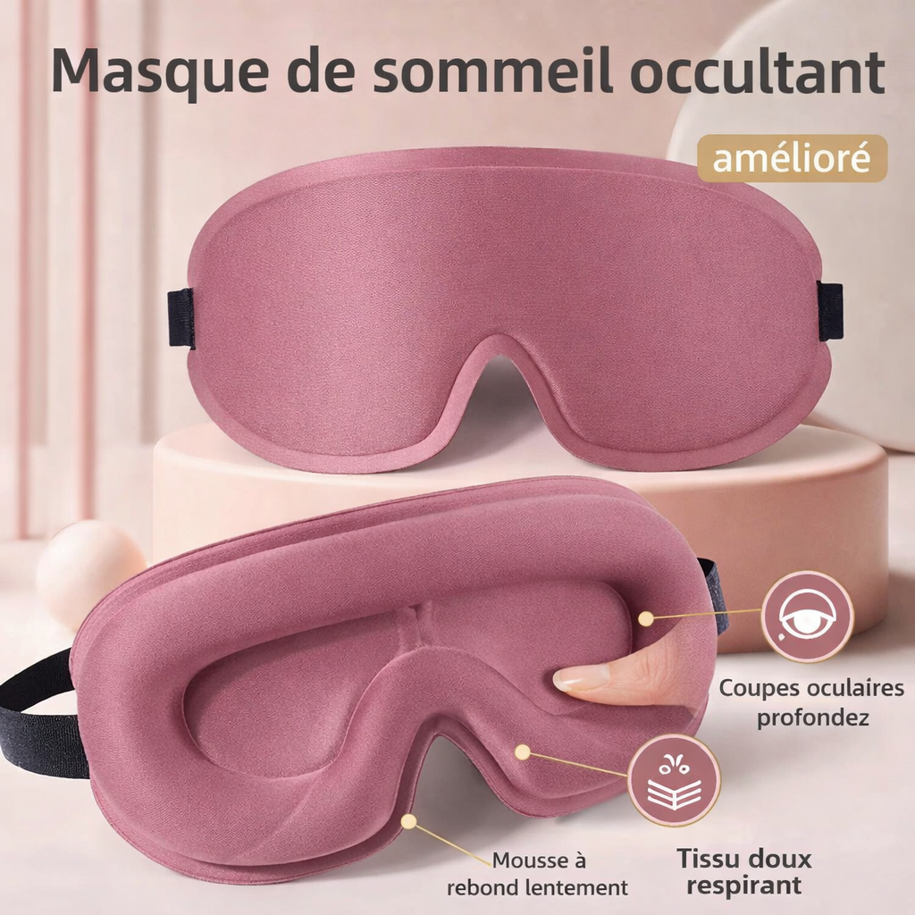 Masque de Nuit Confort – Sommeil Profond & Relaxation