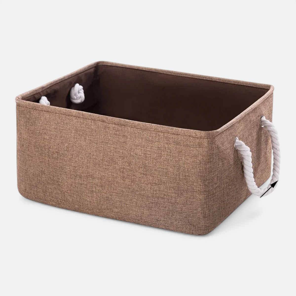Panier de Rangement Pliable en Lin – Boîte de Stockage pour Jouets, Linge & Maison