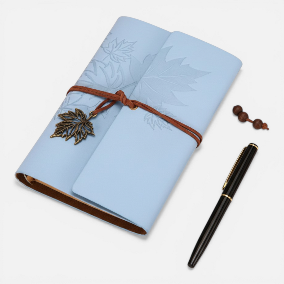 Carnet Vintage A5/A6/A7 en Cuir PU – Journal Pages Kraft Blanches