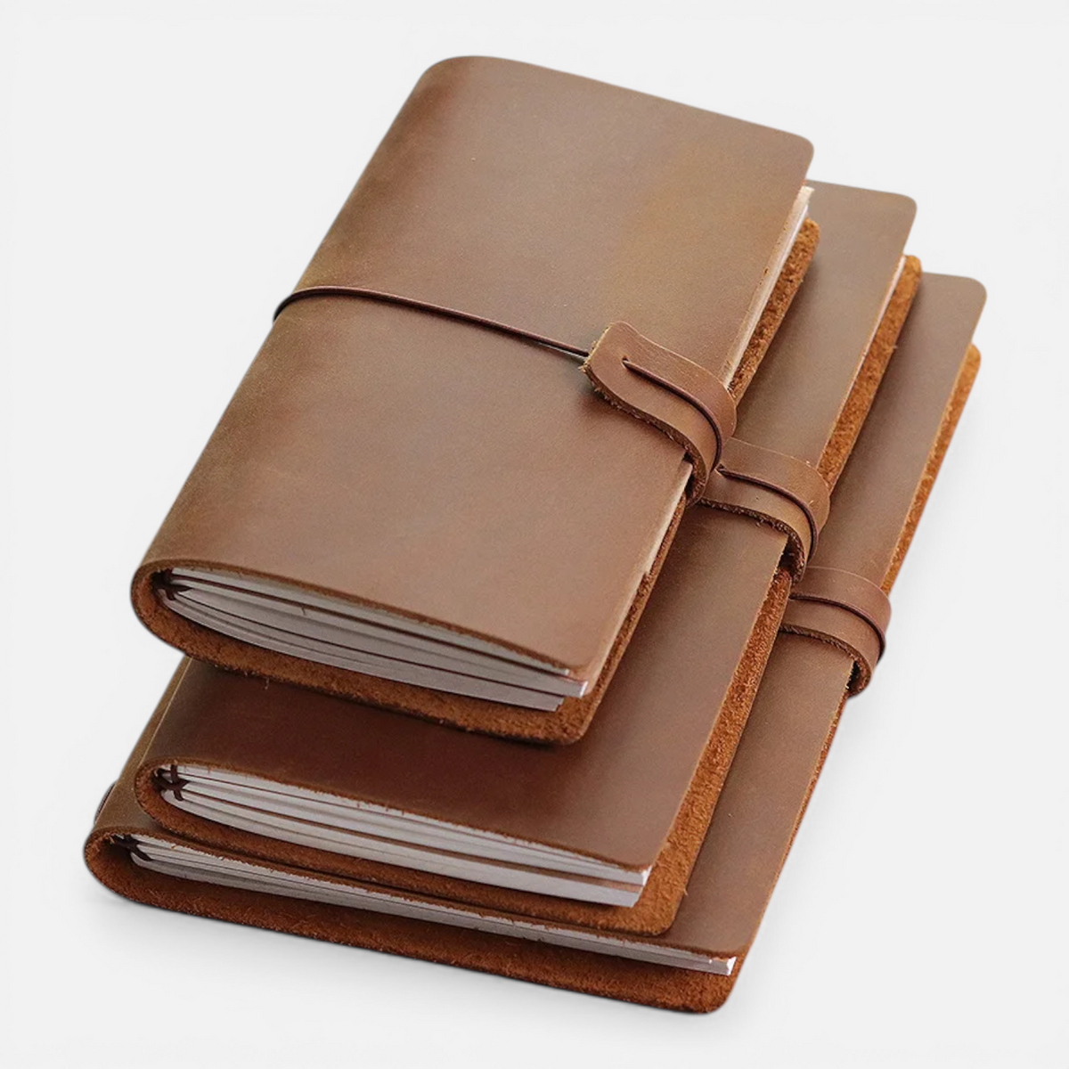 Carnet de Voyage en Cuir Véritable – Journal Rétro