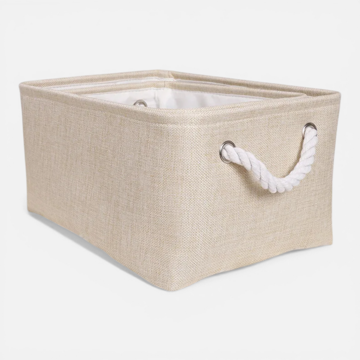 Panier de Rangement Pliable en Lin – Boîte de Stockage pour Jouets, Linge & Maison