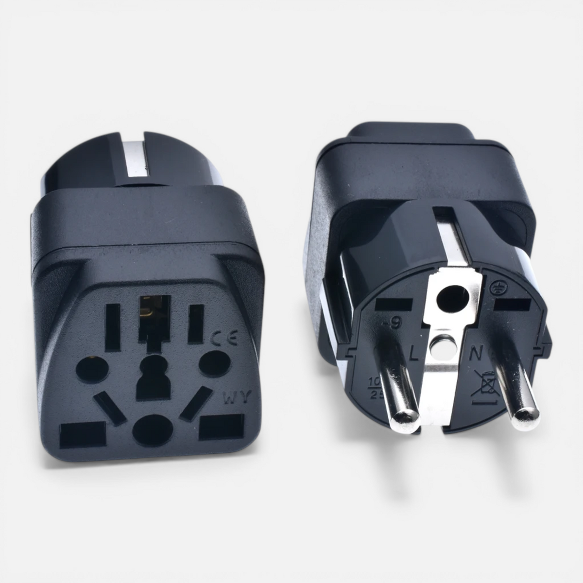 Adaptateur Prise Voyage Universel – US/UK/AU vers EU