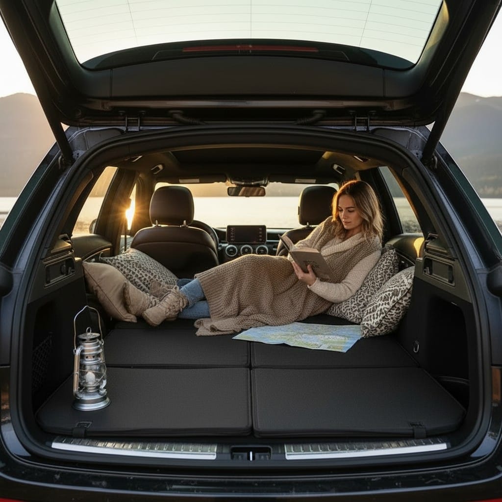Matelas de voiture en coton