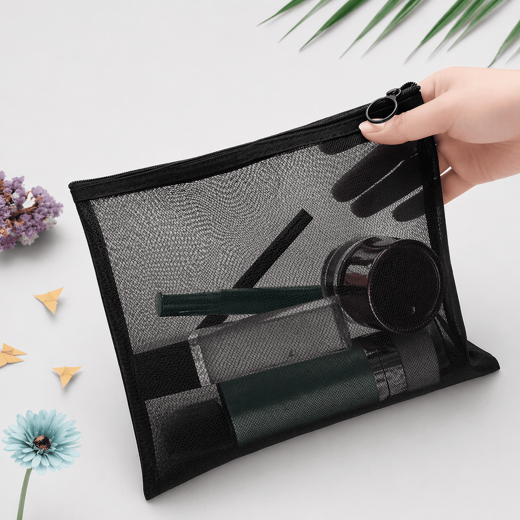 Trousse Maquillage Filet Femme Voyage – Organiseur Cosmétique Portable