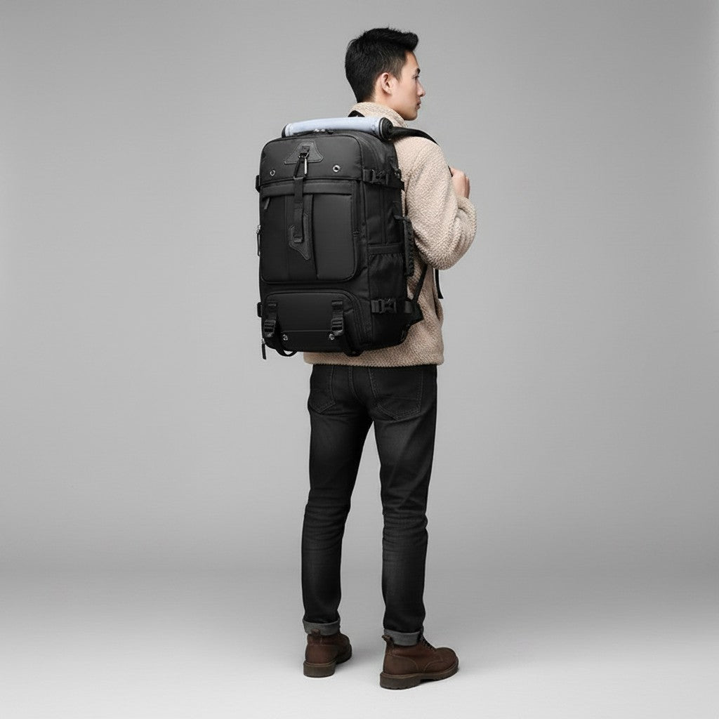 Sac à Dos 60L – Extensible avec Compartiment Chaussures