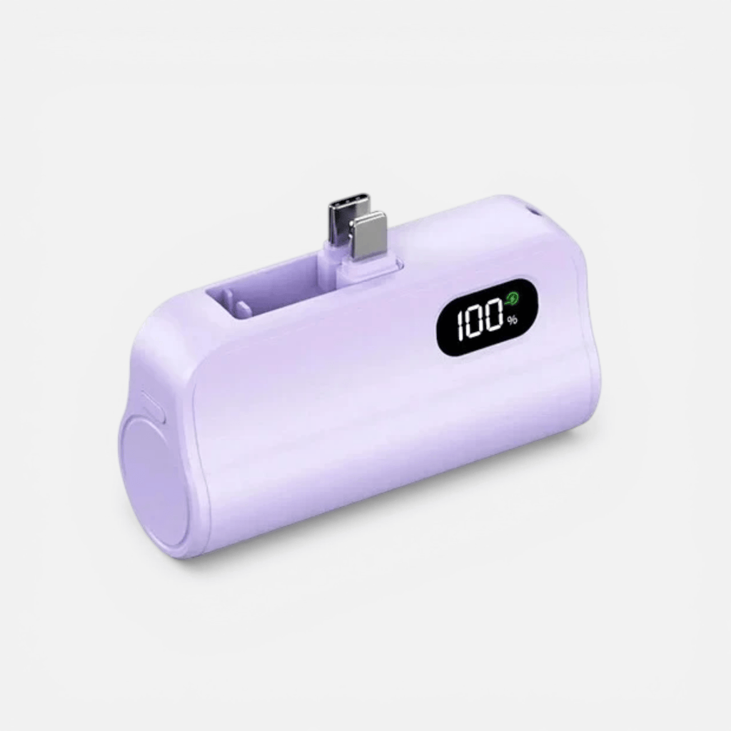 Batterie Externe Mini Capsule 5000mAh – Charge Rapide Sans Fil
