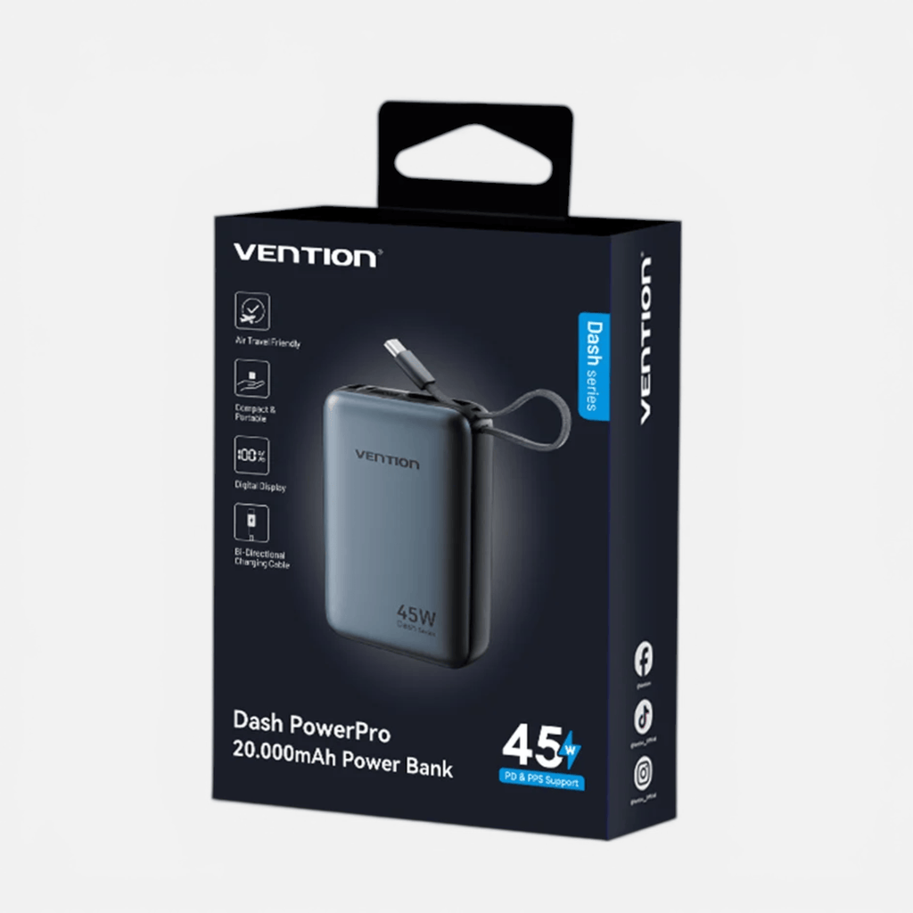 Batterie Externe 20000mAh 45W – Charge Rapide