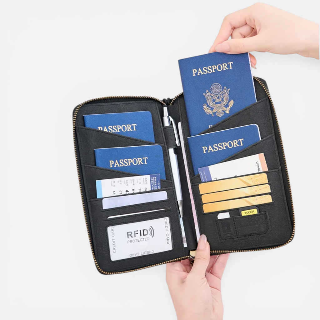 Pochette Passeport RFID Multifonction