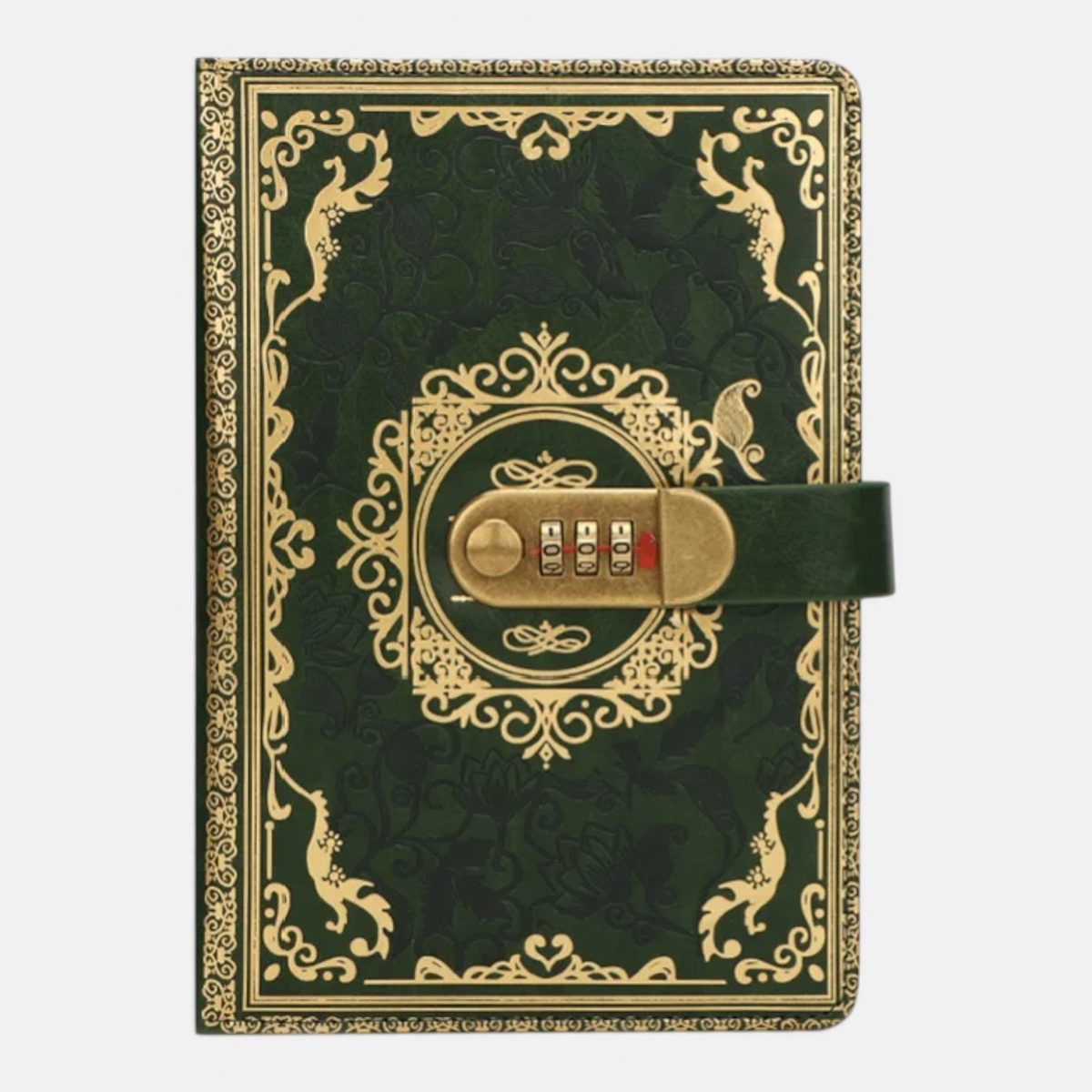 Carnet A5 Vintage avec Verrou à Mot de Passe – Journal en Cuir 200 Pages