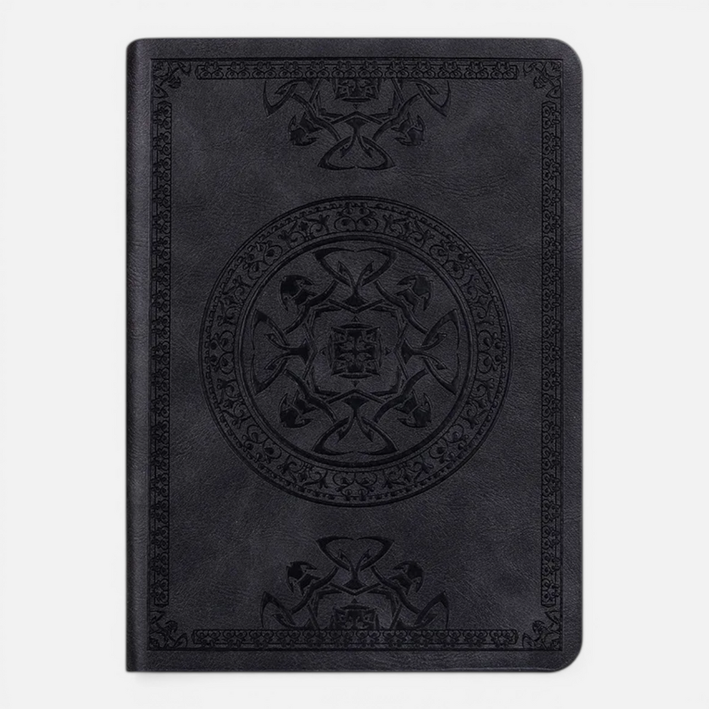 Carnet A6 Rétro en Cuir PU – Mini Journal de Poche Portable