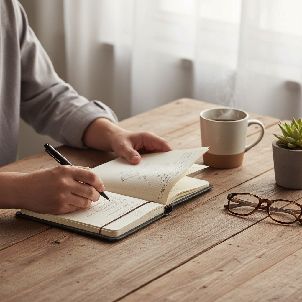 Carnet A6 Rétro Portable – Notebook de Voyage & Journal Créatif