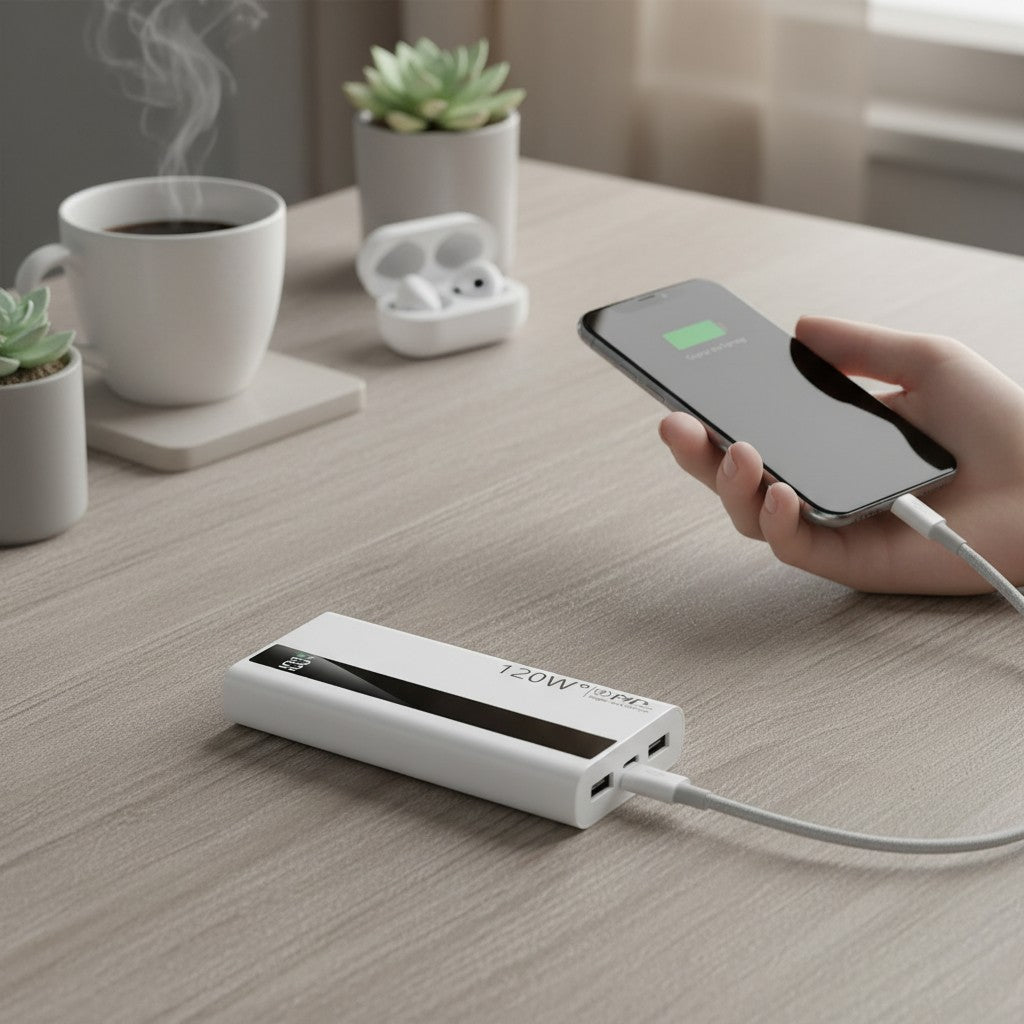 Batterie Externe 200000mAh 120W – Charge Ultra Rapide