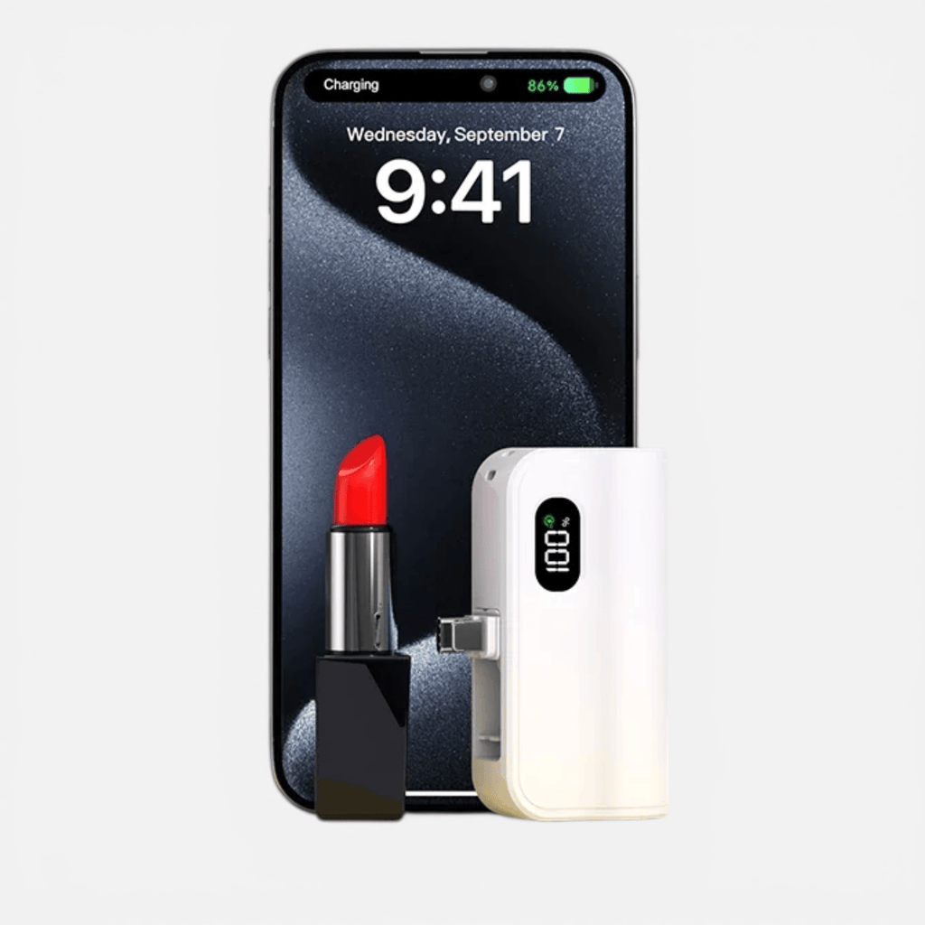 Batterie Externe Mini Capsule 5000mAh – Charge Rapide Sans Fil