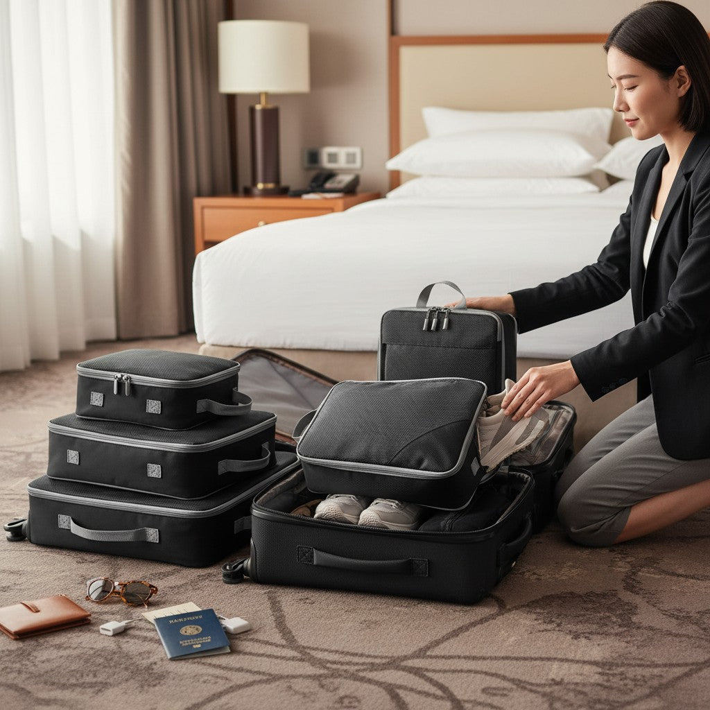 Cubes de Rangement Compression pour Valise – Organisateurs Extensibles & Légers