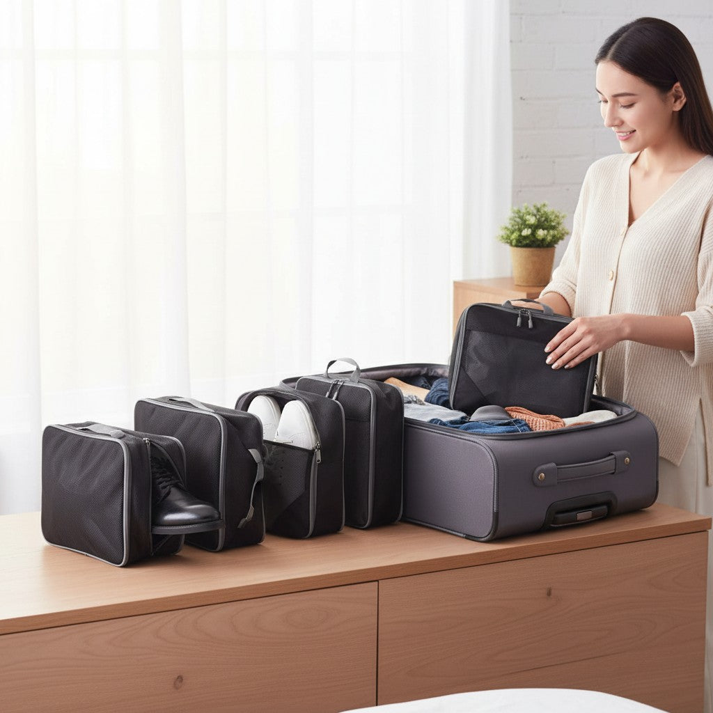 Cubes de Rangement Compression pour Valise – Organisateurs Extensibles & Légers