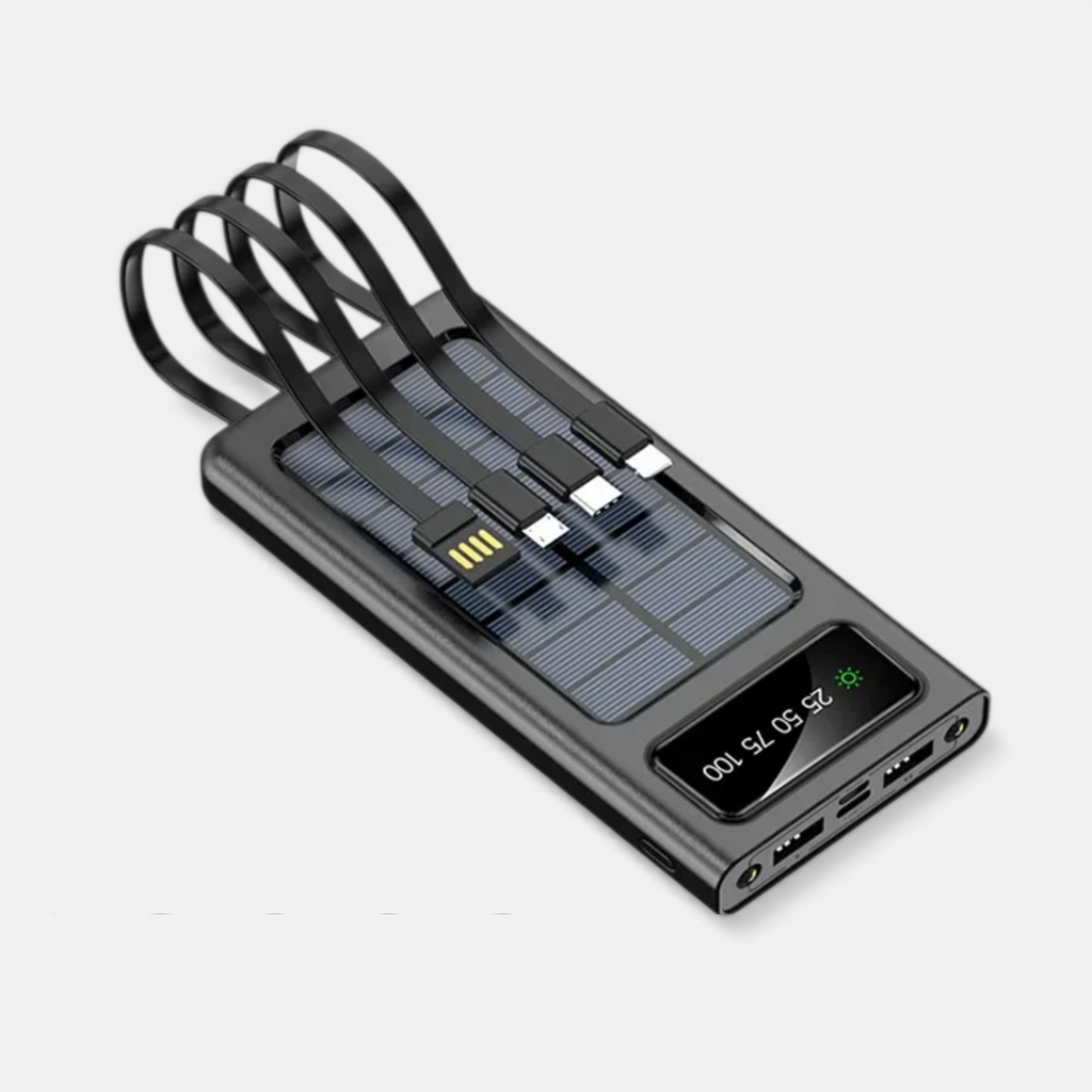 Batterie Externe Solaire 200000mAh 4-en-1 120W – Charge Rapide USB-C
