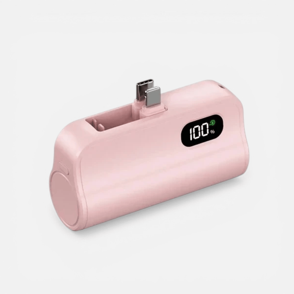 Batterie Externe Mini Capsule 5000mAh – Charge Rapide Sans Fil