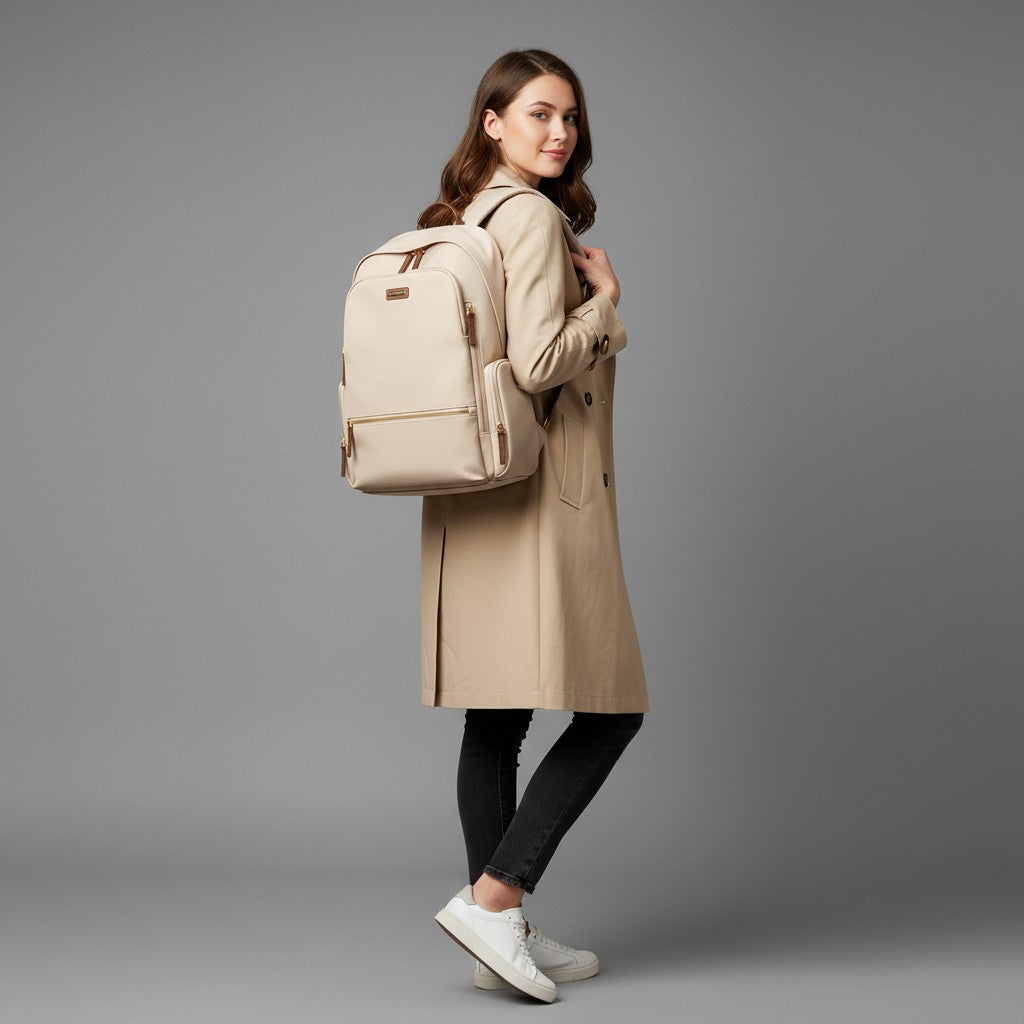 Sac à Dos Femme – Nylon Uni – Compartiment Ordinateur