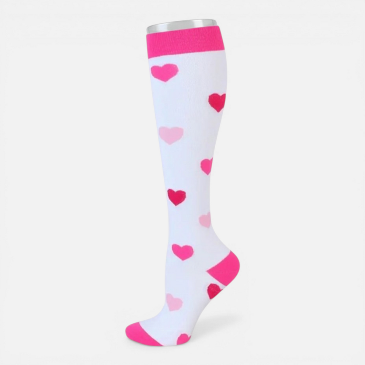 Chaussettes Compression Rose Voyage