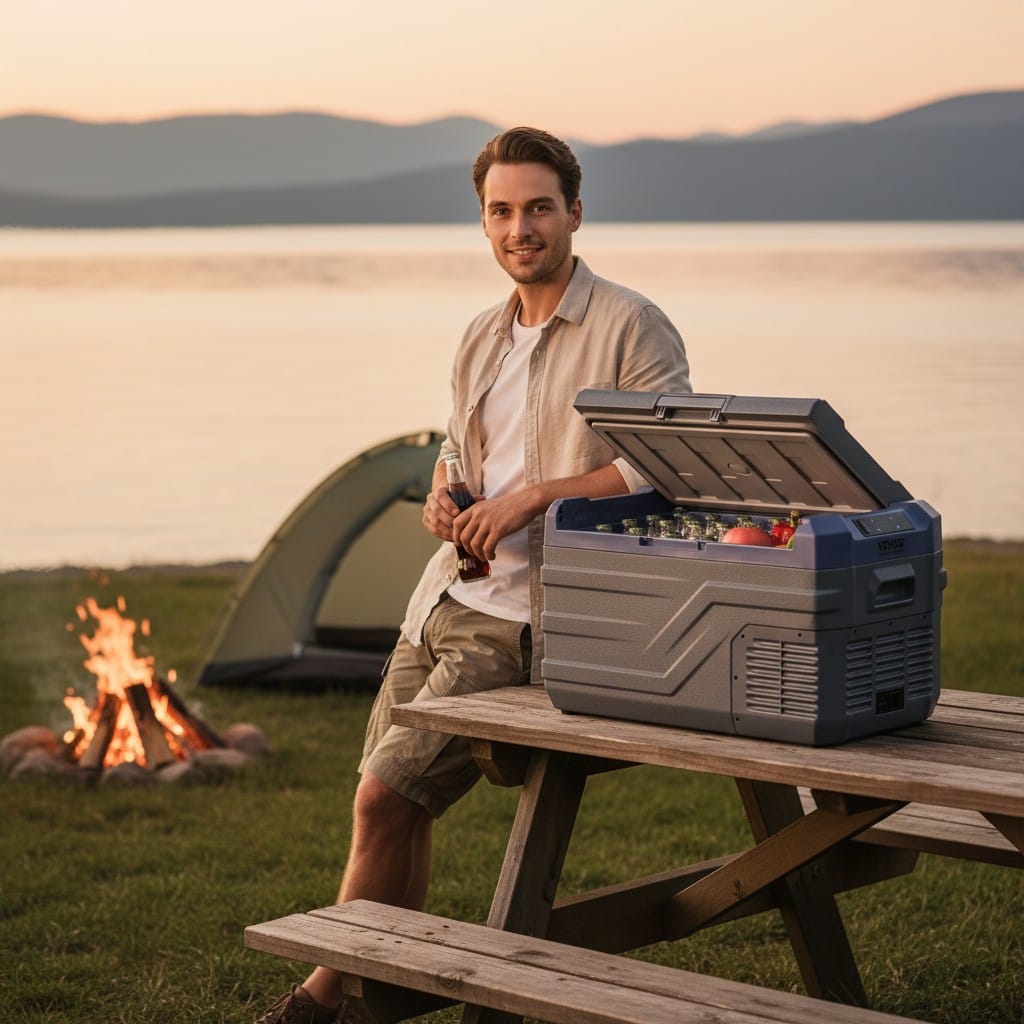 Glacière électrique rechargeable et résistante