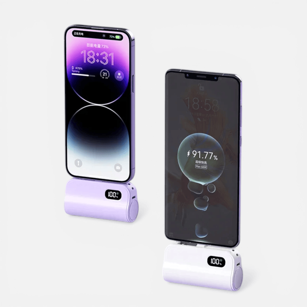 Batterie Externe Mini Capsule 5000mAh – Charge Rapide Sans Fil
