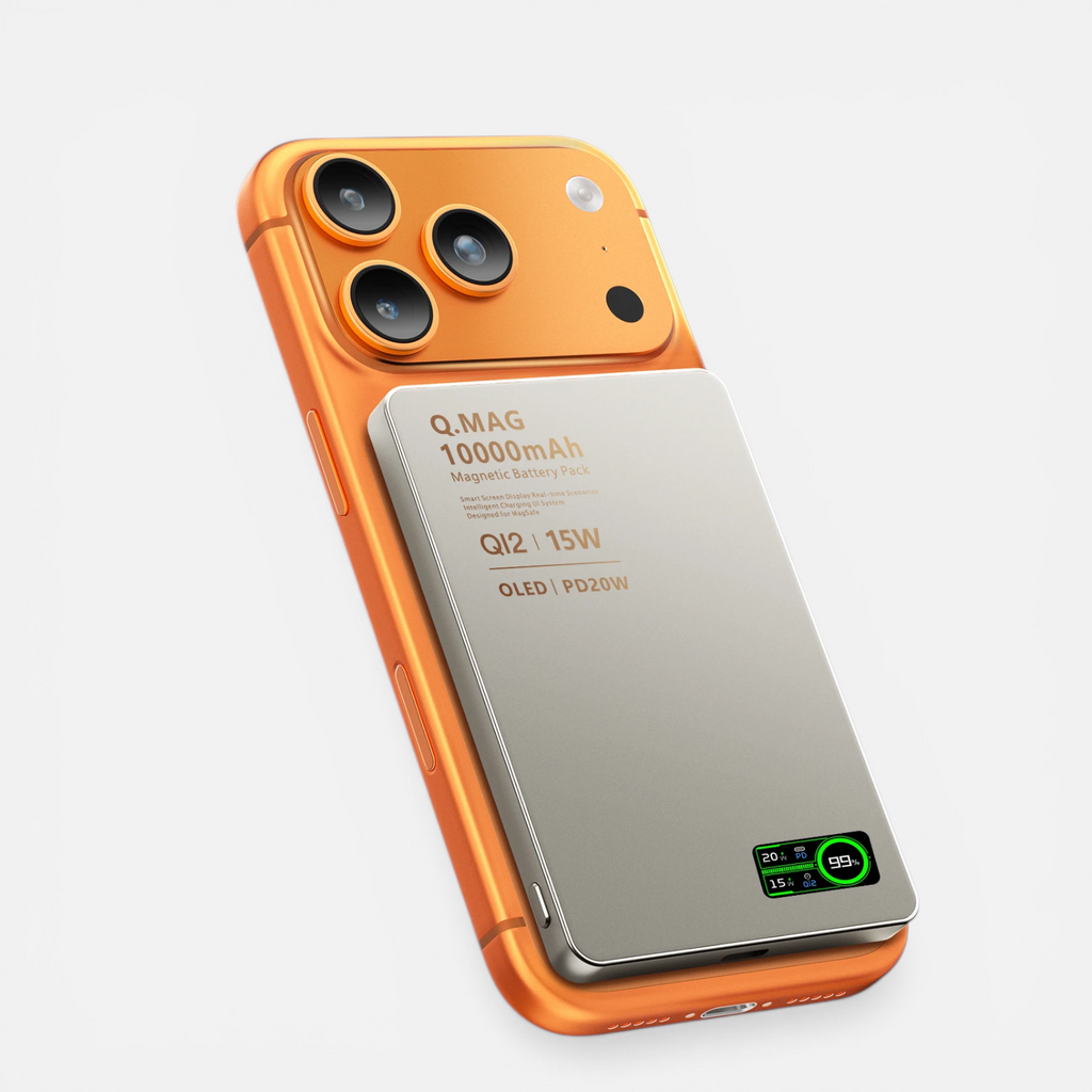 Batterie Externe Magnétique 2.1 – Charge Sans Fil Rapide – 5000/10000mAh