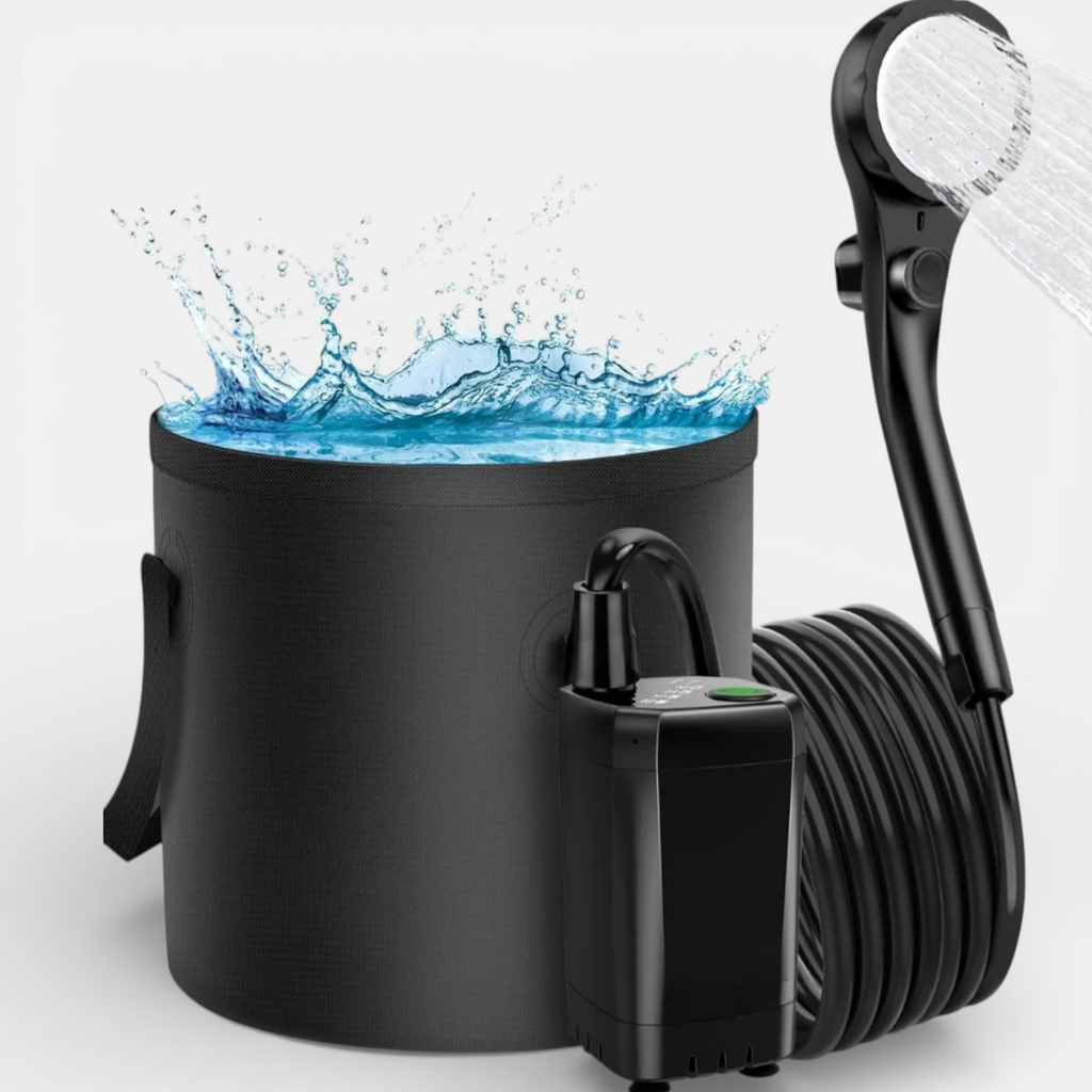 Douche portable à pompe rechargeable