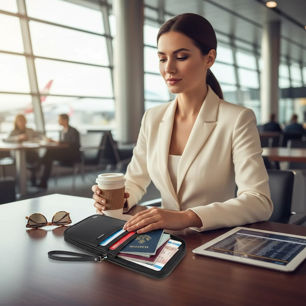 Pochette Passeport Étanche – Organisateur de Voyage Grande Capacité