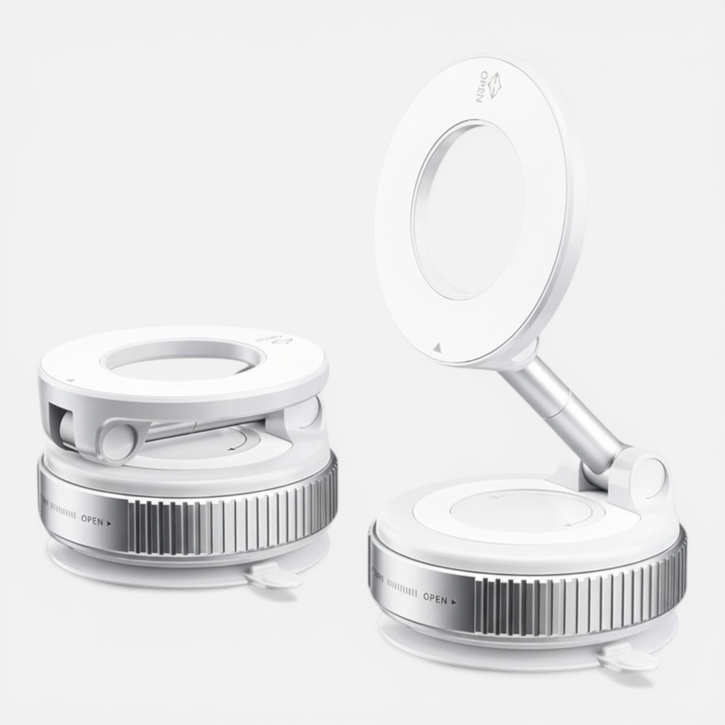 Support Téléphone Voiture Magnétique à Ventouse – Rotation 360° – Fixation Puissante & Universel 2026