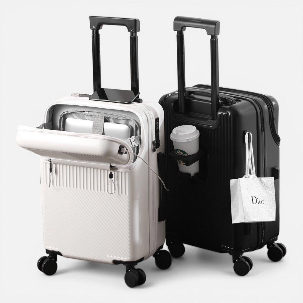 Valise Cabine Design Business – Légère avec Porte-Gobelet