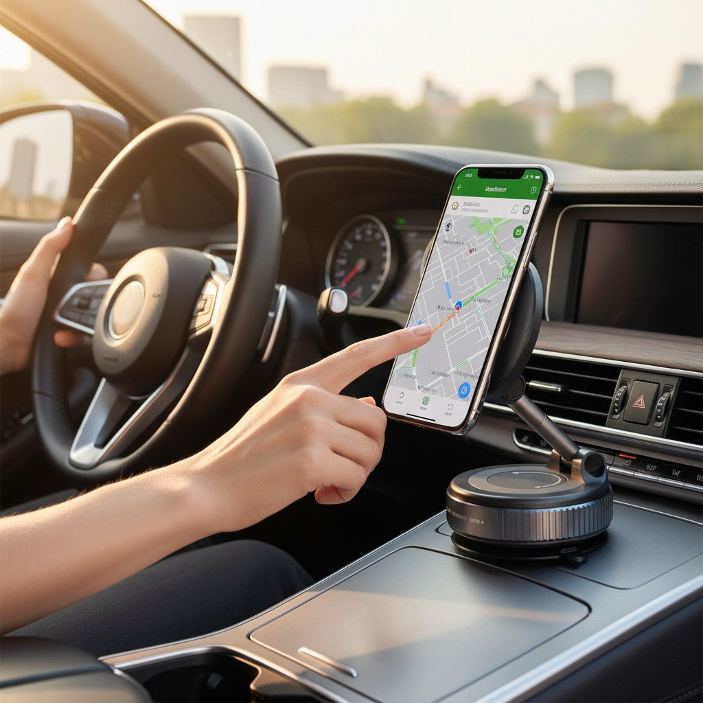 Support Téléphone Voiture Magnétique à Ventouse – Rotation 360° – Fixation Puissante & Universel 2026