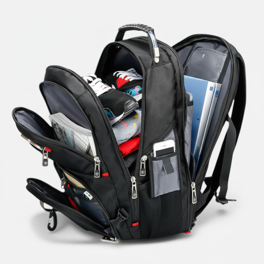 Sac à Dos – Grande Capacité Multifonction – Imperméable avec Port USB