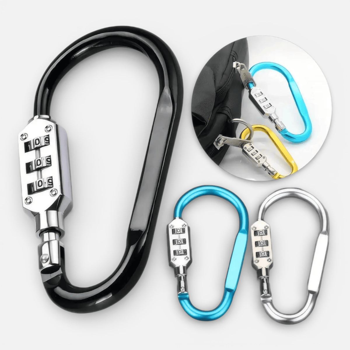 Cadenas de sécurité en aluminium pour valise