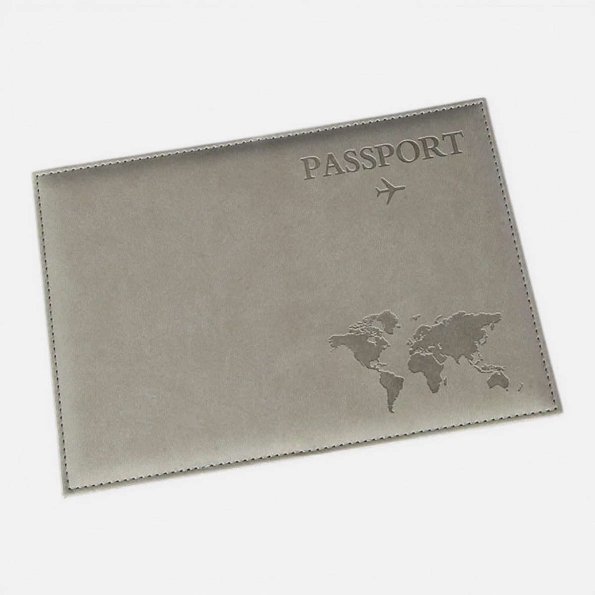 Protège-Passeport en Cuir Carte du Monde – Organisateur de Voyage avec Porte-Cartes & ID
