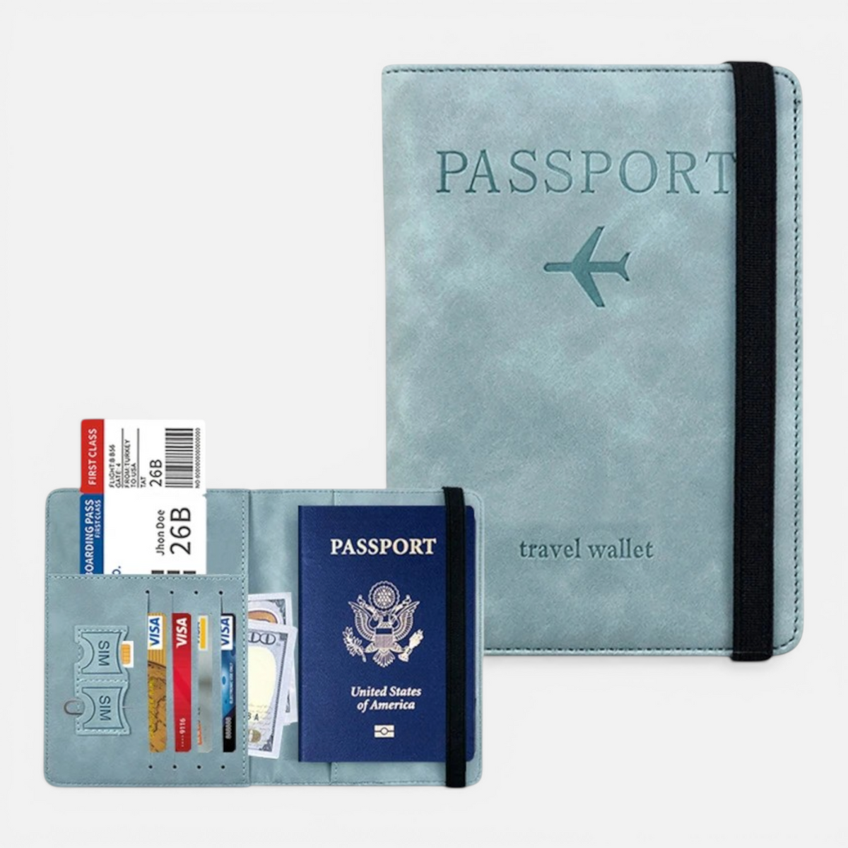 Protège-Passeport Voyage – Étui & Portefeuille pour Documents