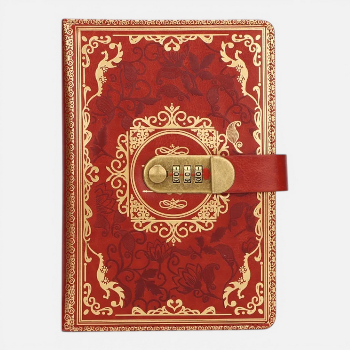 Carnet A5 Vintage avec Verrou à Mot de Passe – Journal en Cuir 200 Pages