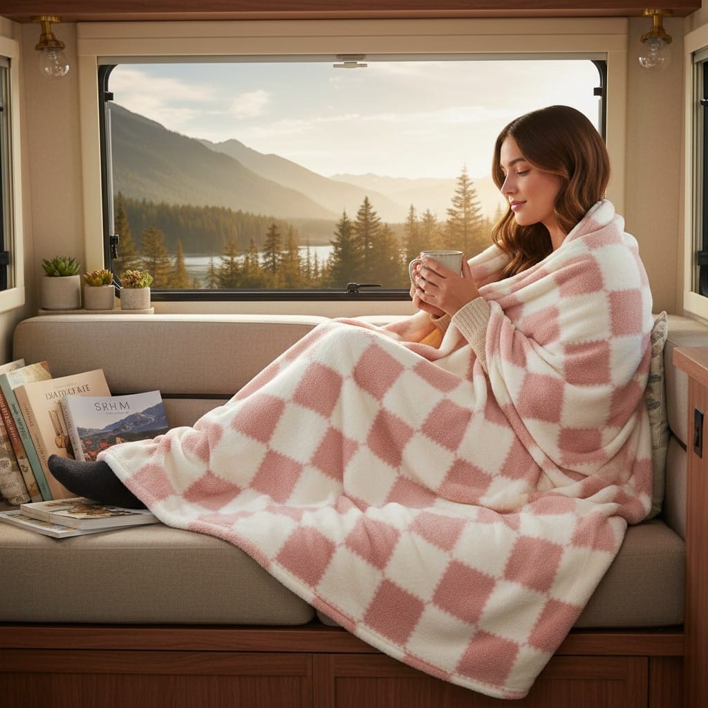 Plaid en damier pour toutes saisons