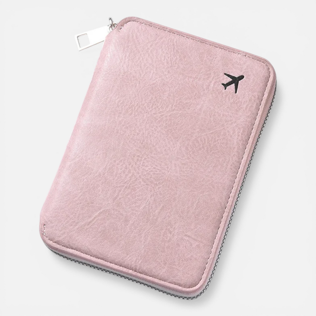 Protège-Passeport Cuir Étanche – Portefeuille de Voyage Multi-Rangements