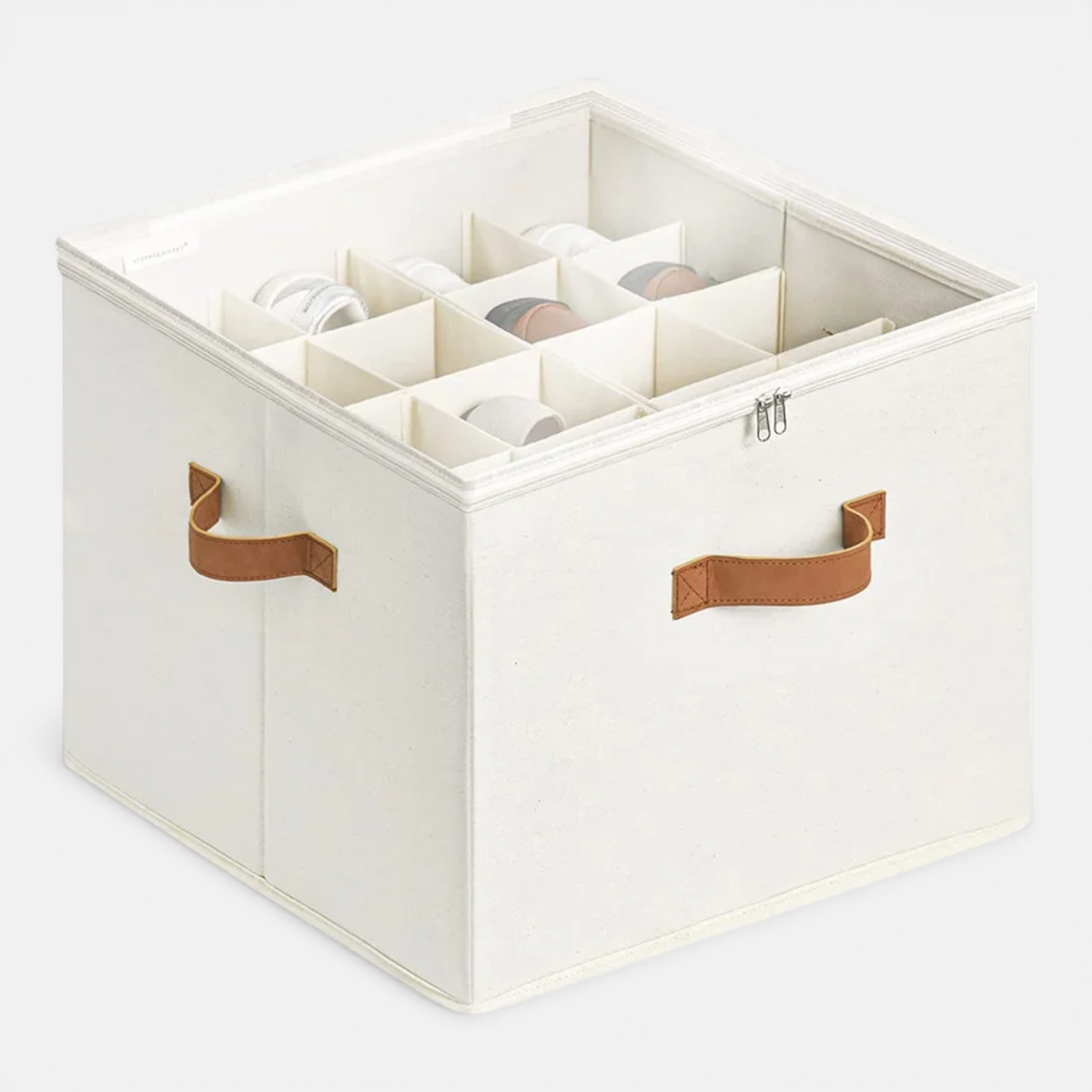 Organisateur de Chaussures en Tissu avec Housse – Compartiments Ajustables