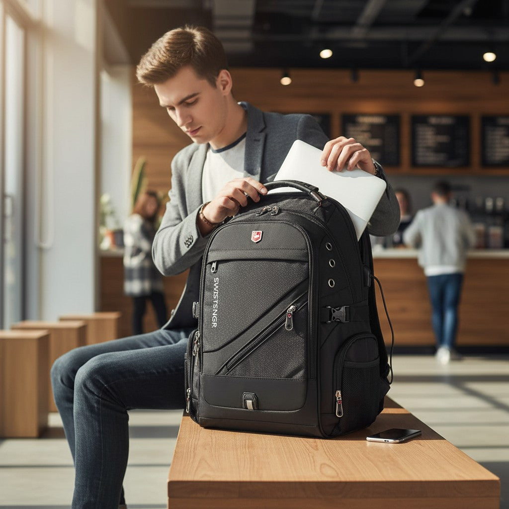 Sac à Dos Ordinateur Imperméable – Voyage & Avion
