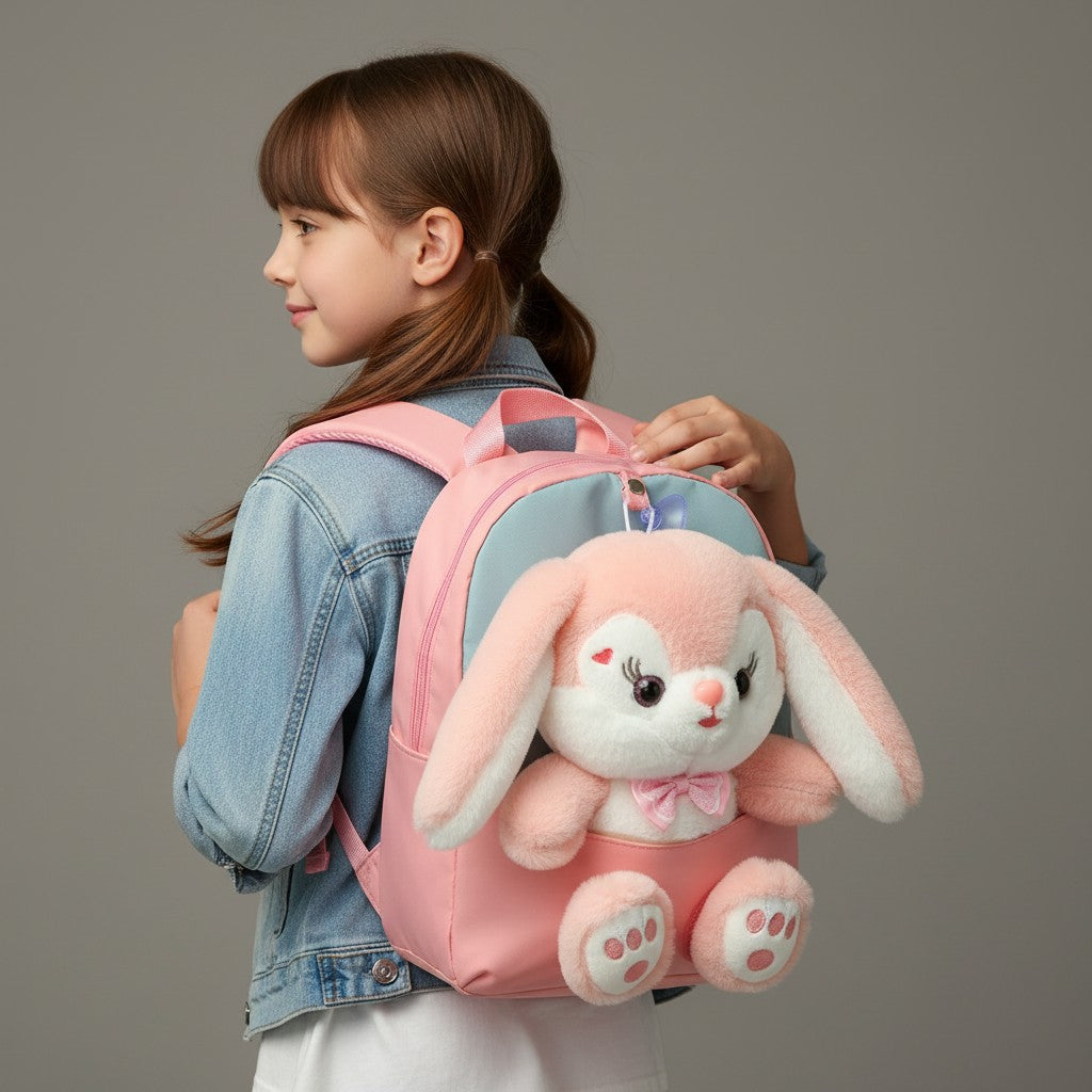 Sac à Dos Enfant Lapin 3D Peluche