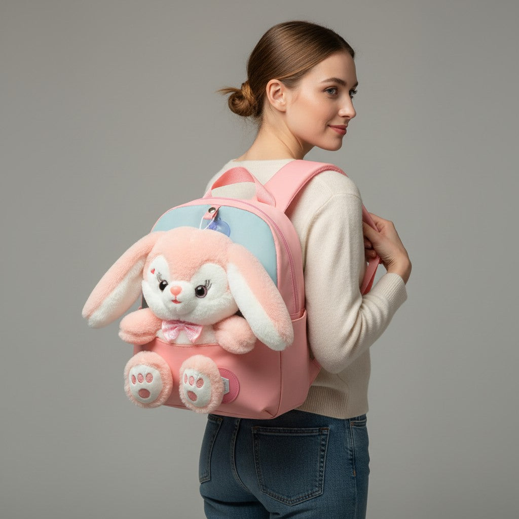 Sac à Dos Enfant Lapin 3D Peluche
