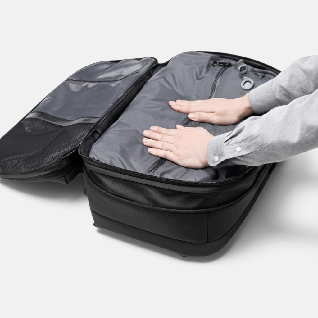 Sac à Dos Ordinateur avec Compression Sous Vide – Grande Capacité Extensible