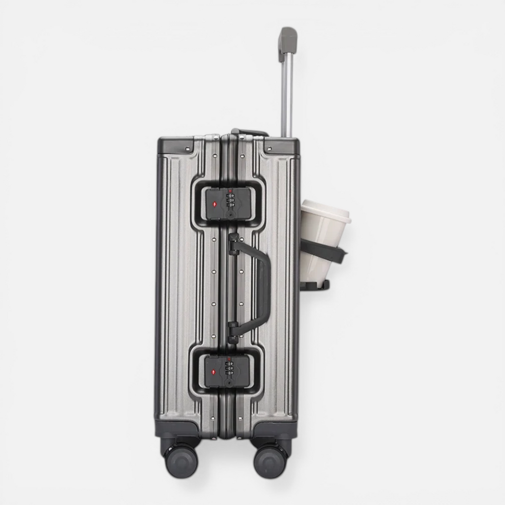 Valise Grande Capacité – Coque Robuste & Fermeture Éclair Double