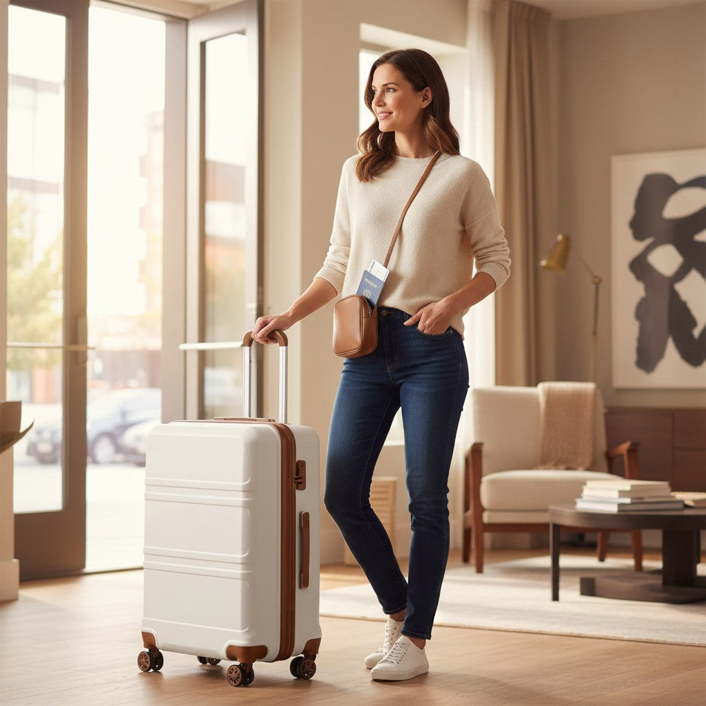 Valise Cabine – Coque Rigide Légère avec Serrure TSA